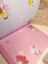 Cuaderno con iman sanrio