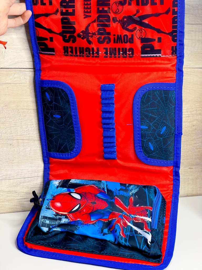 Cartuchera desplegable spiderman