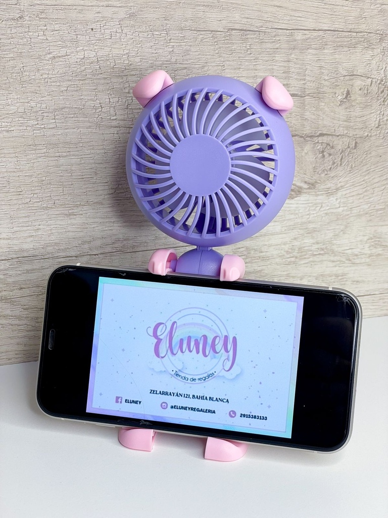 Ventilador + porta celular