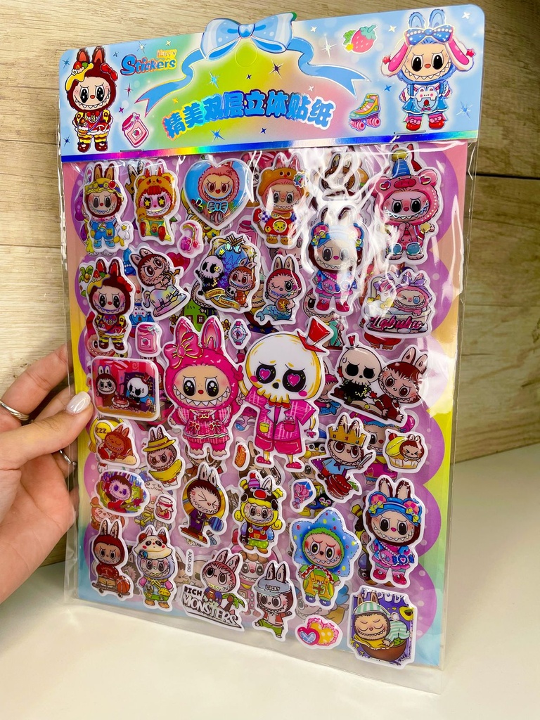 Sticker labubu plancha x2