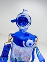 Botella stitch c/ bombilla y correa tapa 3D