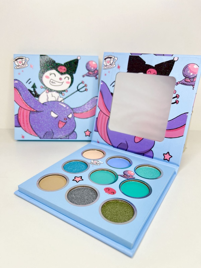 Paleta de sombras kitty/melody/kuromi