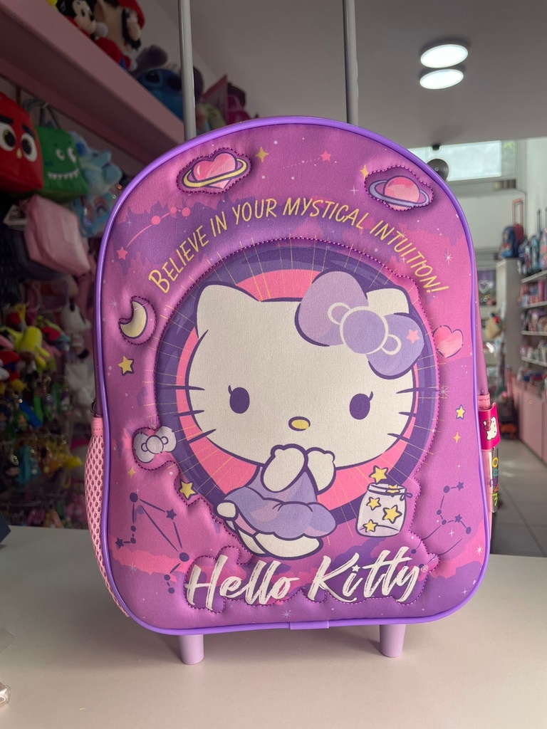 Mochila carrito hello kitty 12"