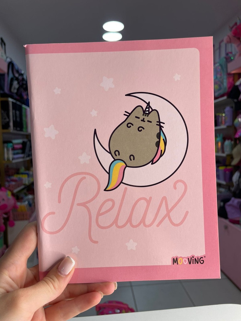 Cuaderno pusheen tapa flexible