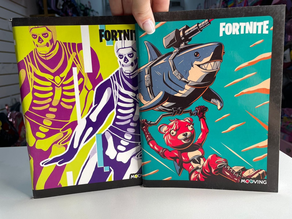 Cuadernos fortnite 16x21 mooving