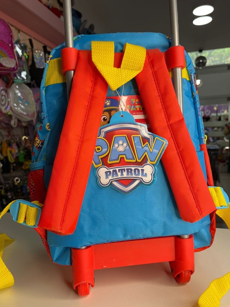 Mochila carrito paw patrol 16"