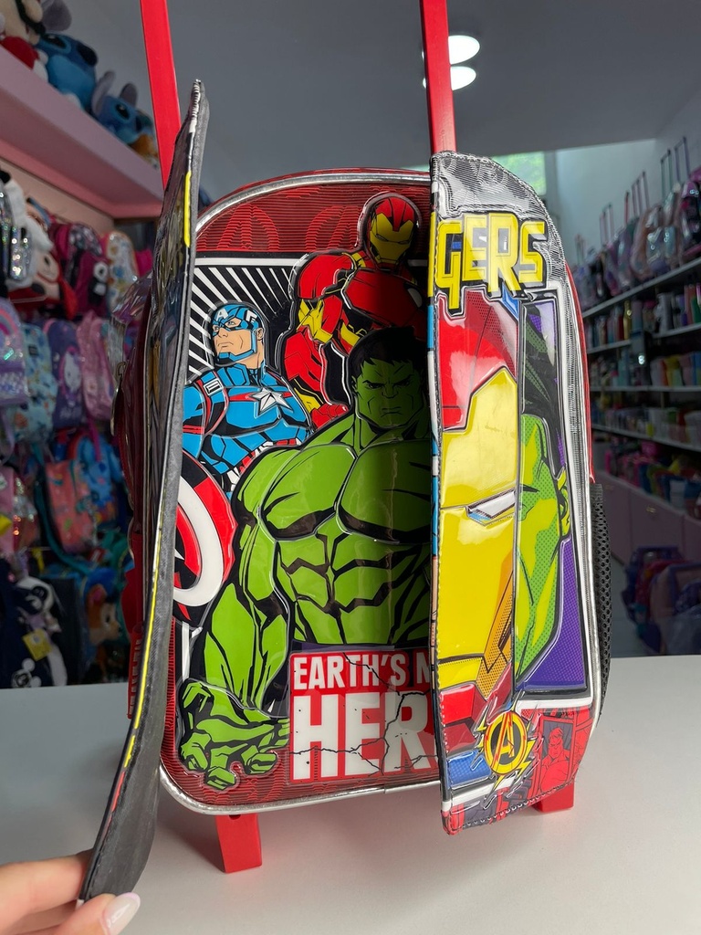 Mochila carrito avengers 12" cresko