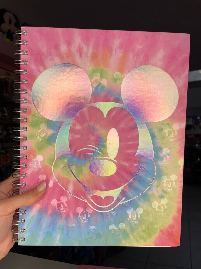 Cuaderno espiral tapa rigida mickey A4