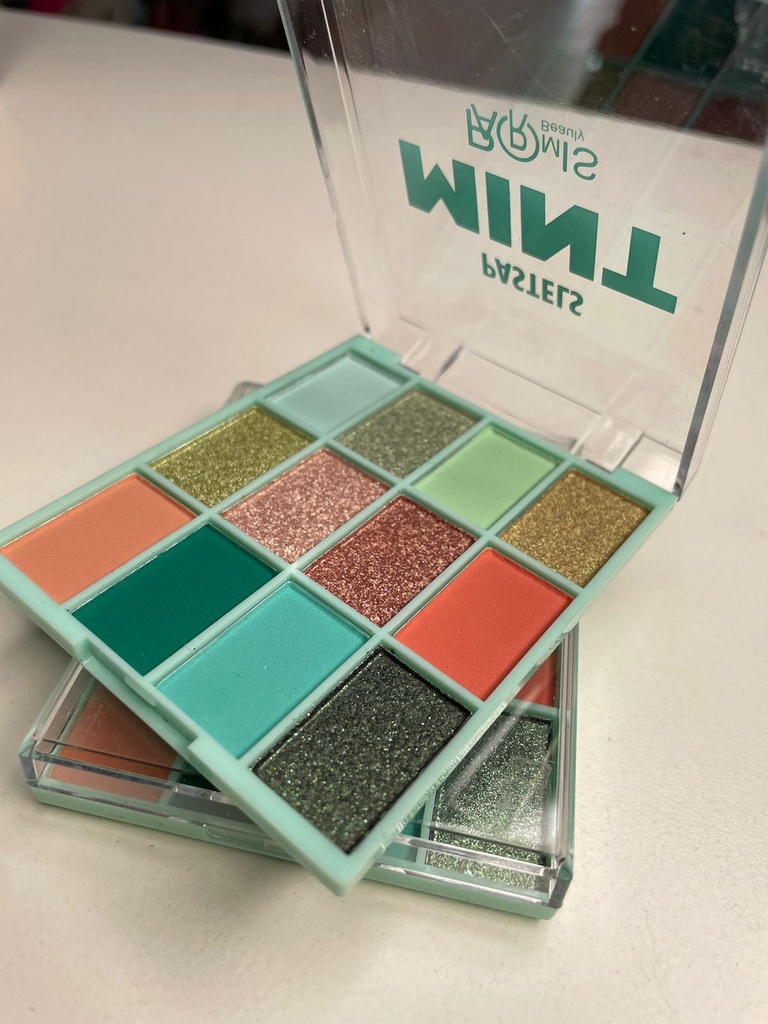 Sombras pastels mint