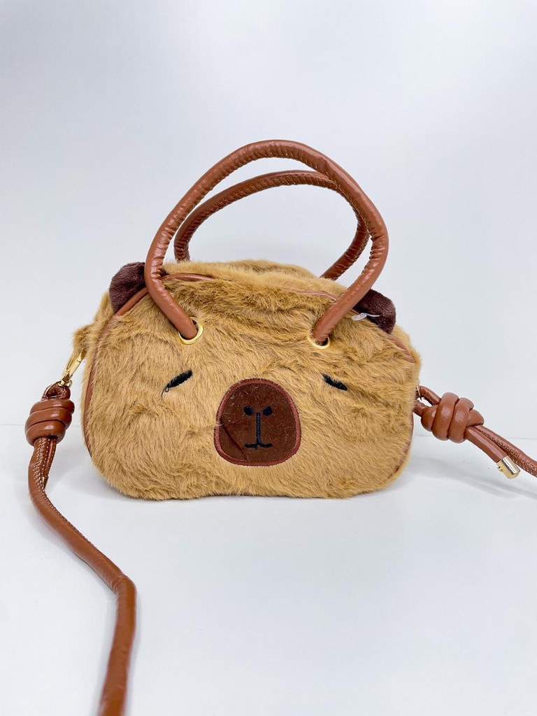 Cartera peluche capybara