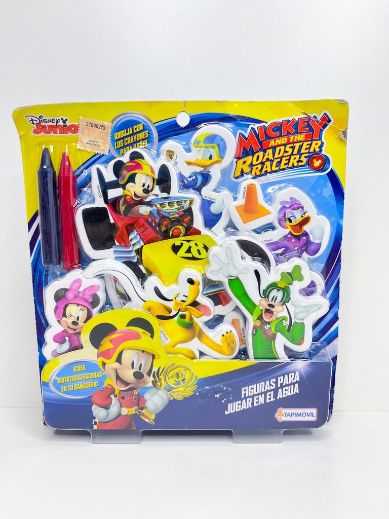 Figuras mickey + crayones para bañera