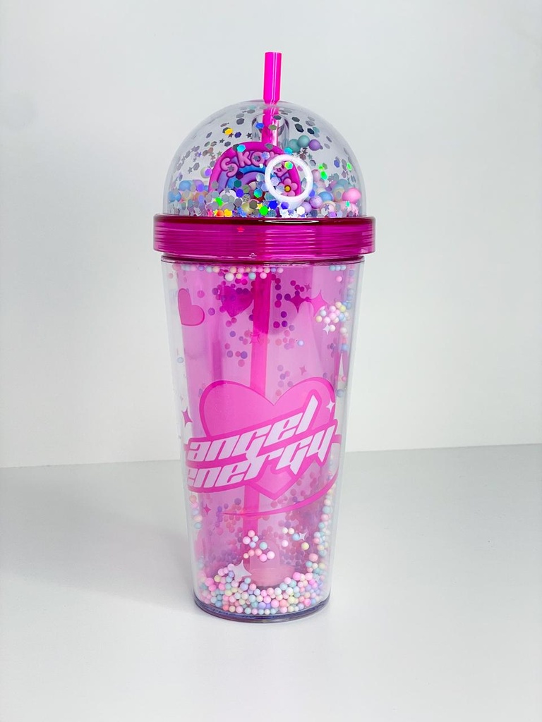 Vaso arcoiris con pelotitas skora