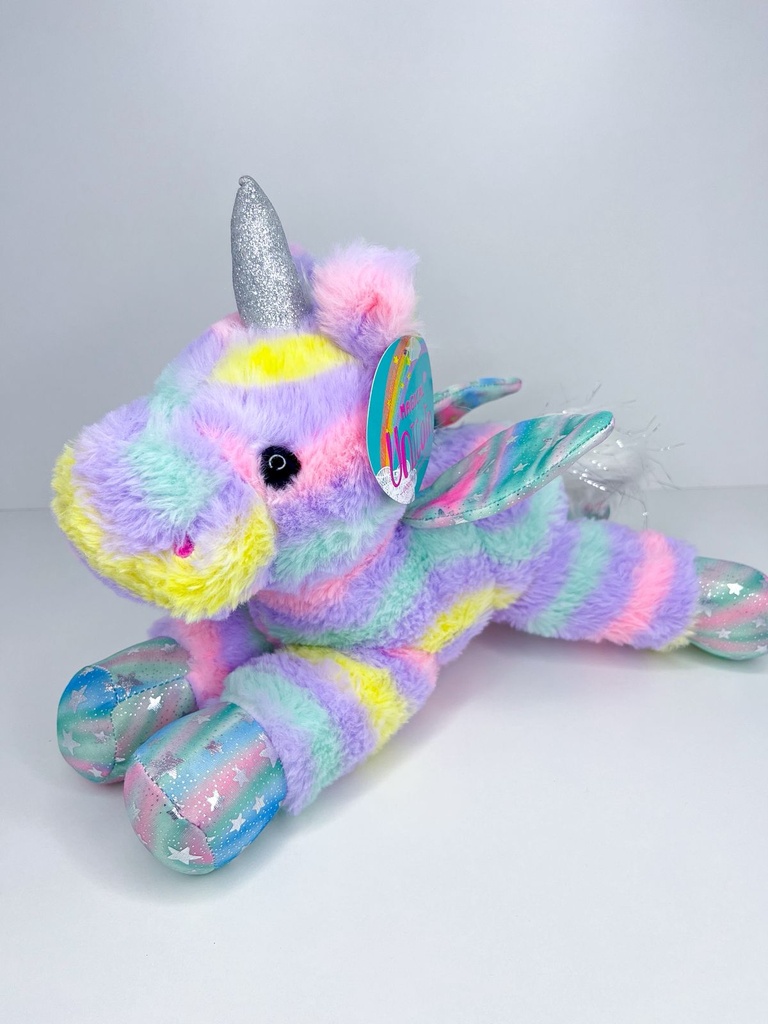 Unicornio multicolor 34cm