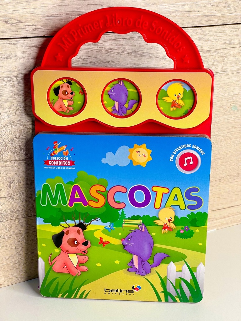 Libro de cuentos con sonido Mascotas