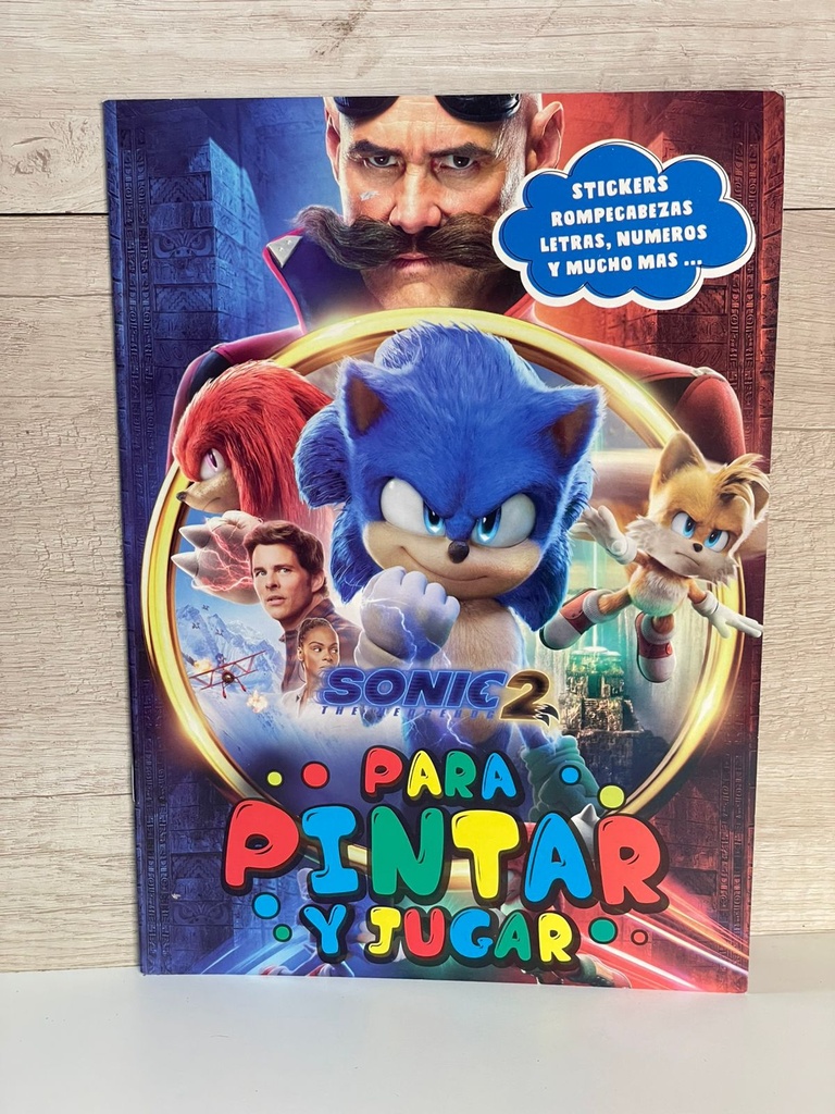 Libro para pintar sonic