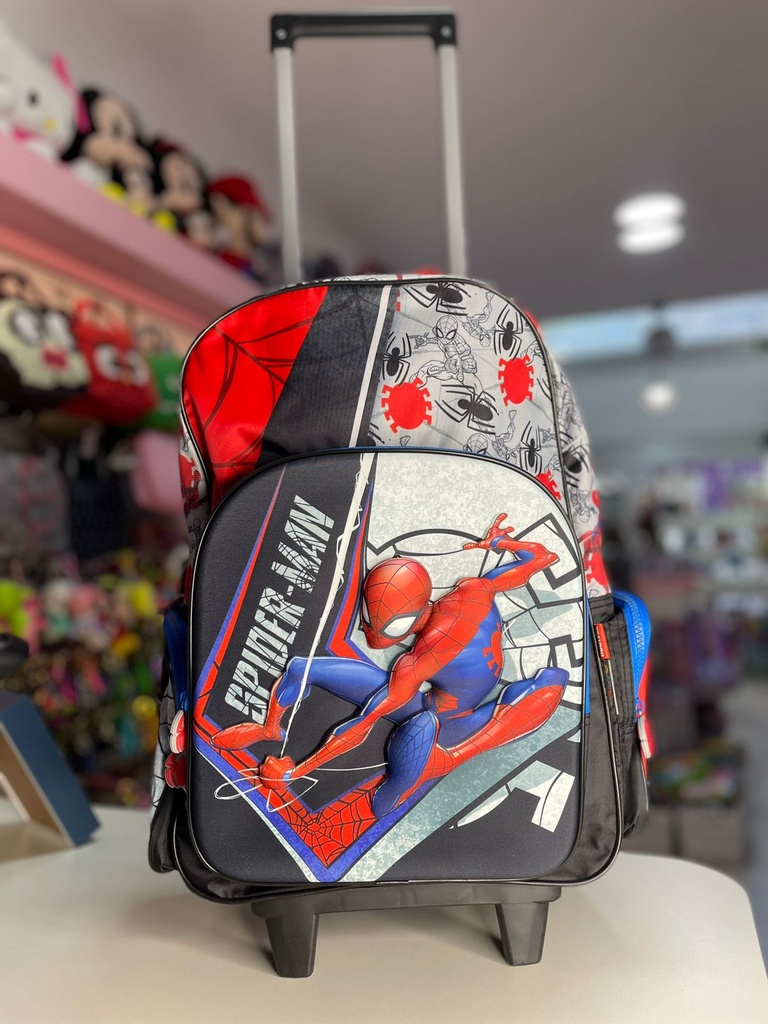 Mochila carro spiderman 18''