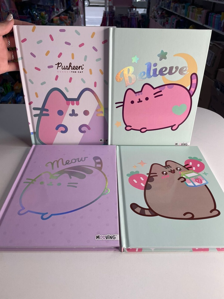 Cuaderno pusheen tapa dura