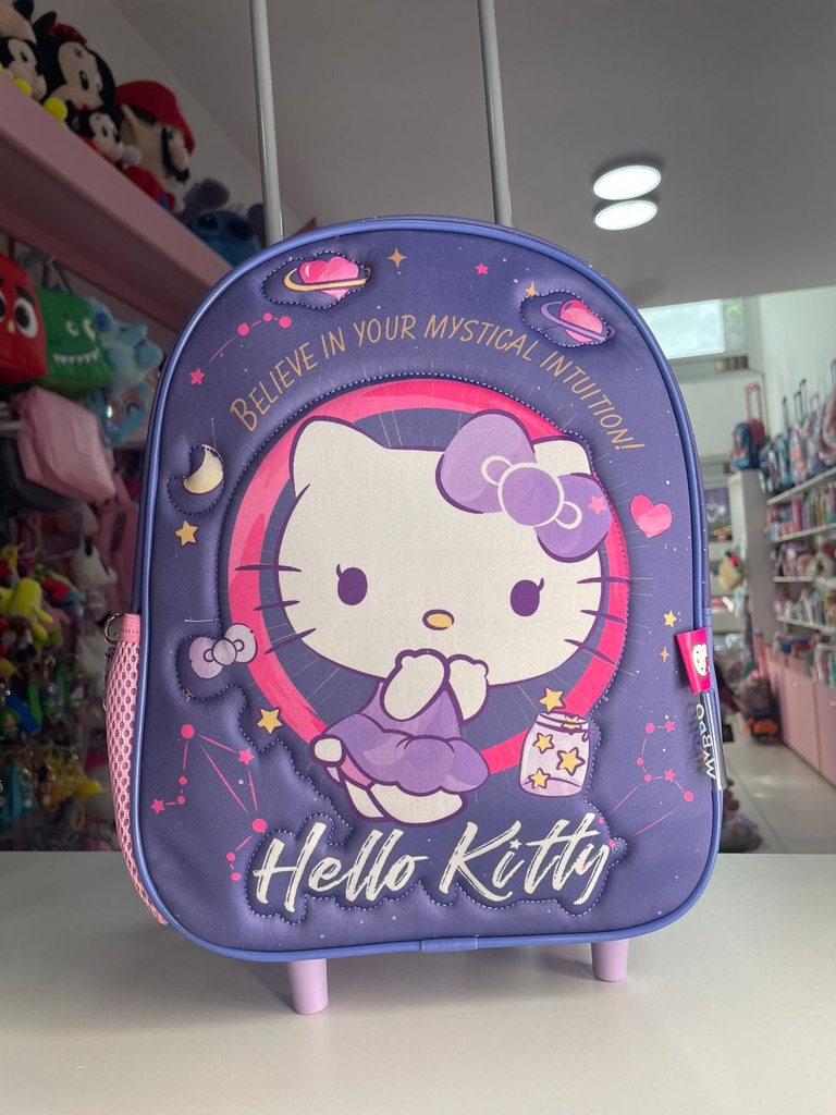 Mochila carrito hello kitty 12"