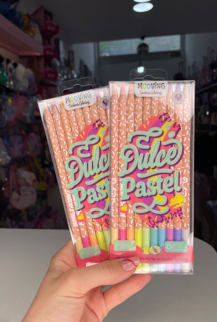 Lapices dulce pastel x10 Mooving