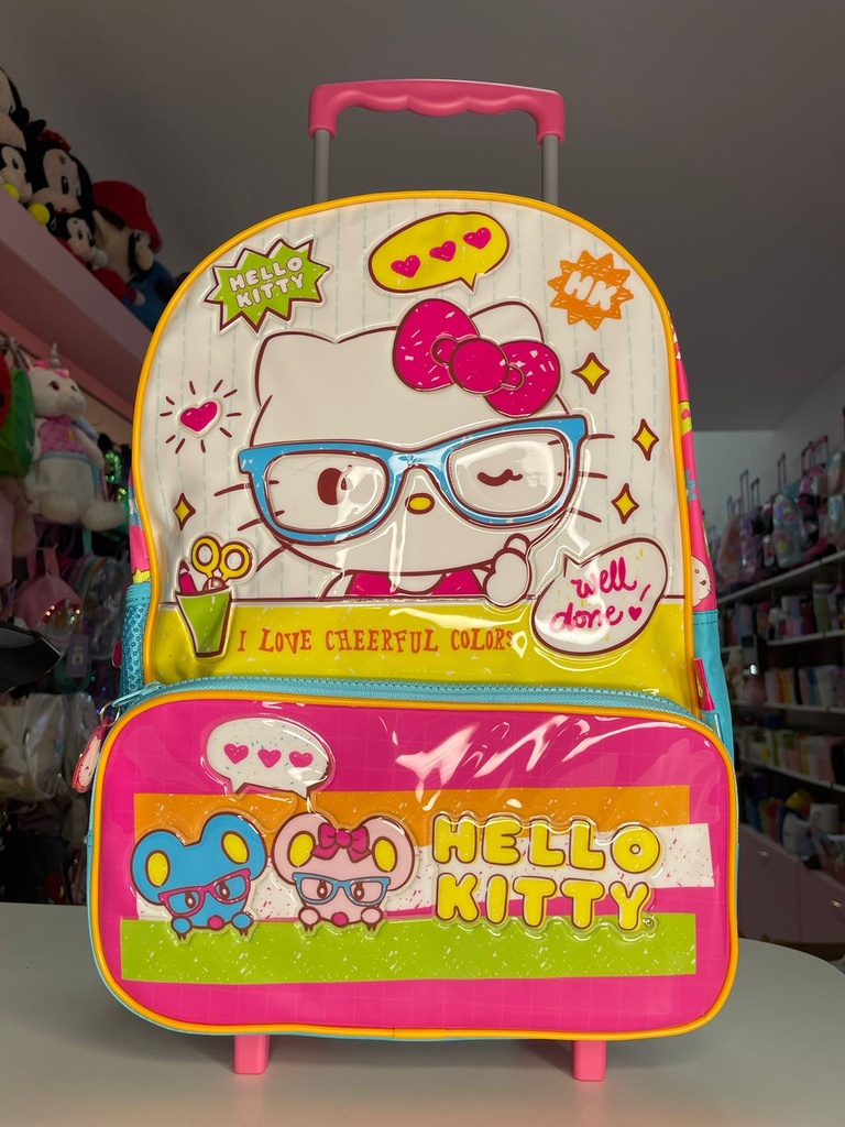 Mochila carrito hello kitty 16"