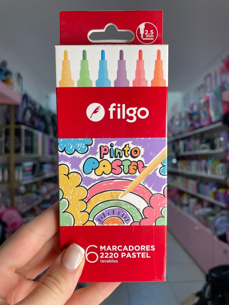 Fibras pastel x6 filgo