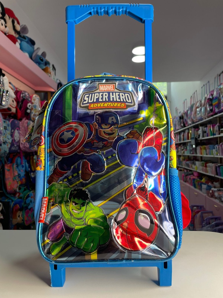 Mochila carrito marvel super hero 12"