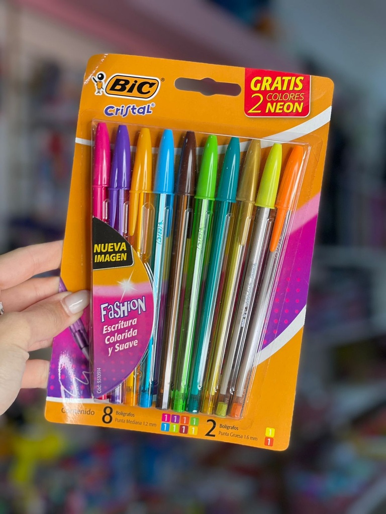 Lapicera bic cristal x10