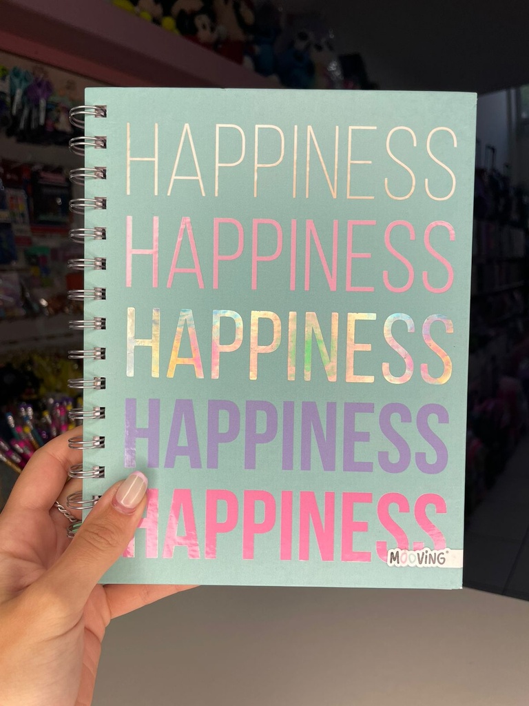 Cuaderno espiral happiness A5