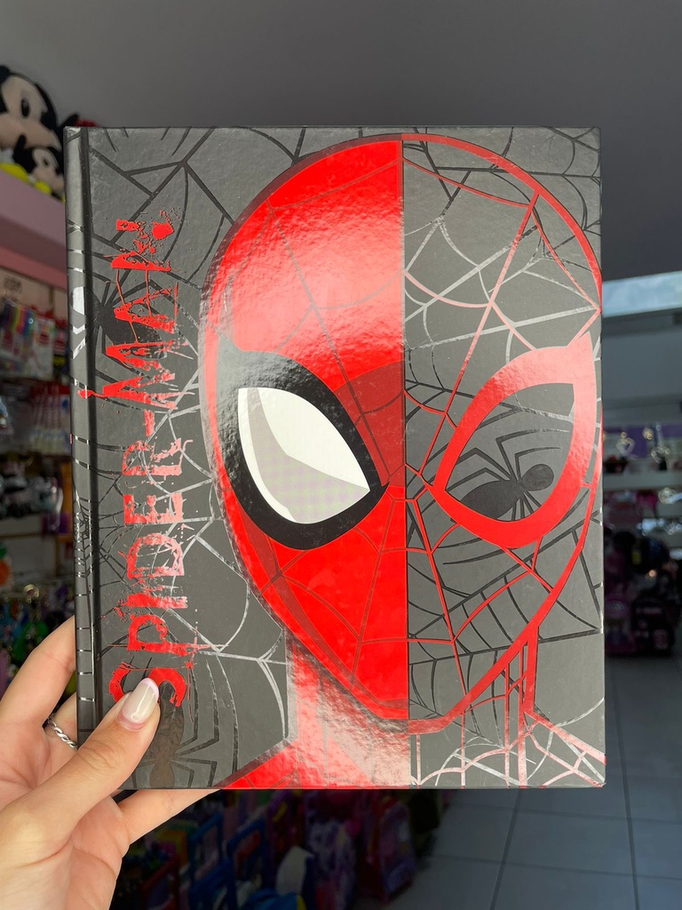 Cuaderno tapa dura 19 x 24 spiderman