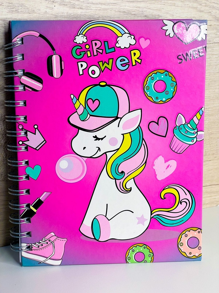 Cuaderno espiral unicornio A5