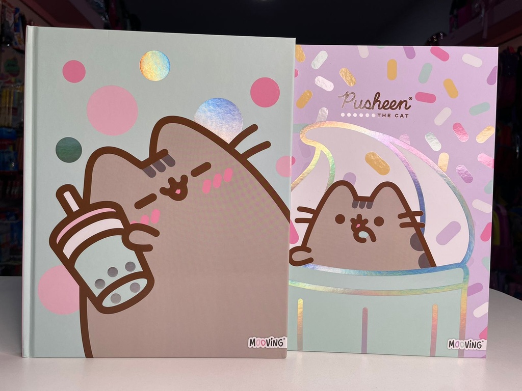 Cuaderno pusheen 19x24 mooving