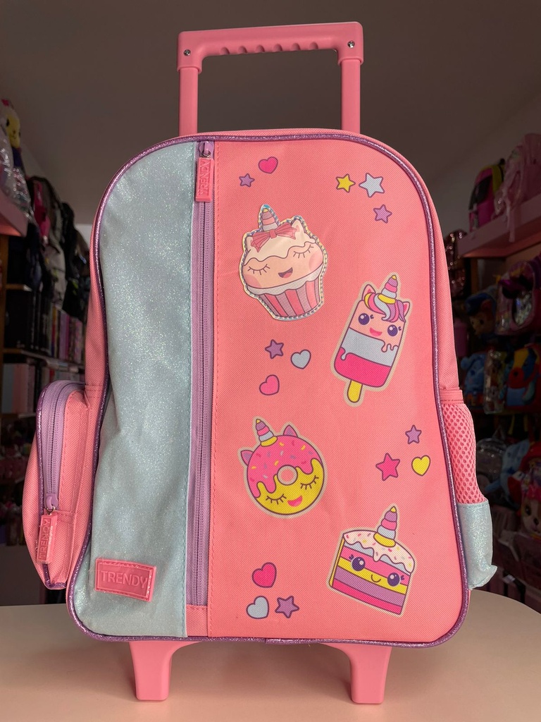 Mochila carrito unicornio 14" trendy