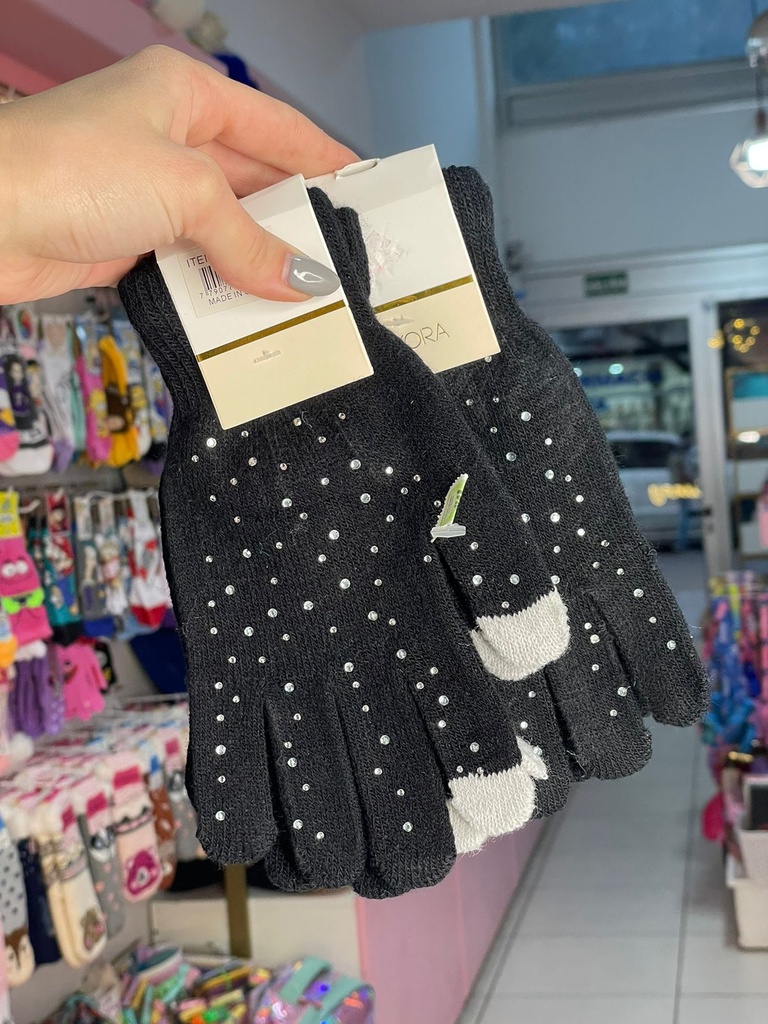 Guante c/strass skora