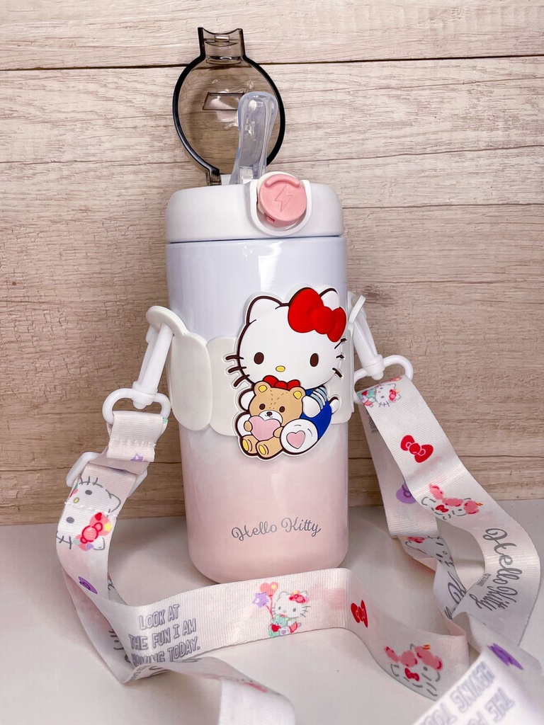 Botella termica c/bombilla 500ml sanrio