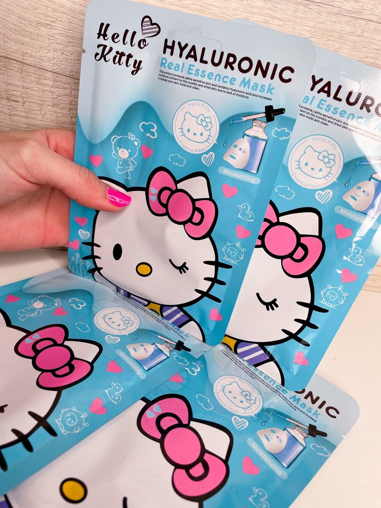 Mascarilla skincare hello kitty