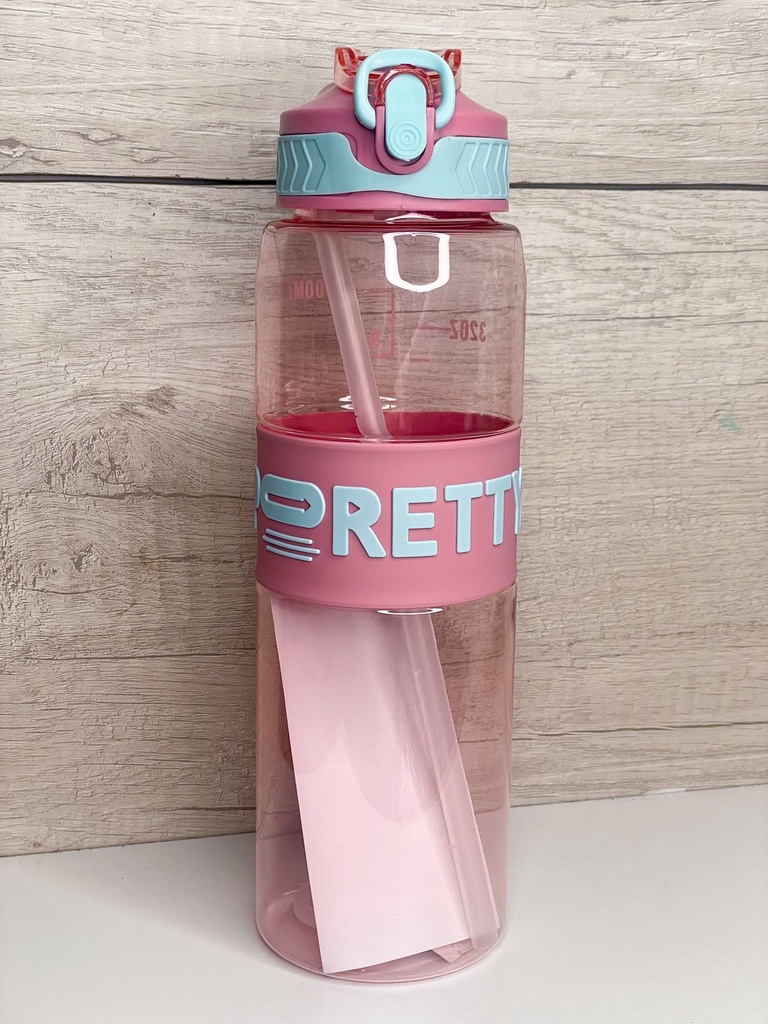 Botella motivacional pretty sport 1l