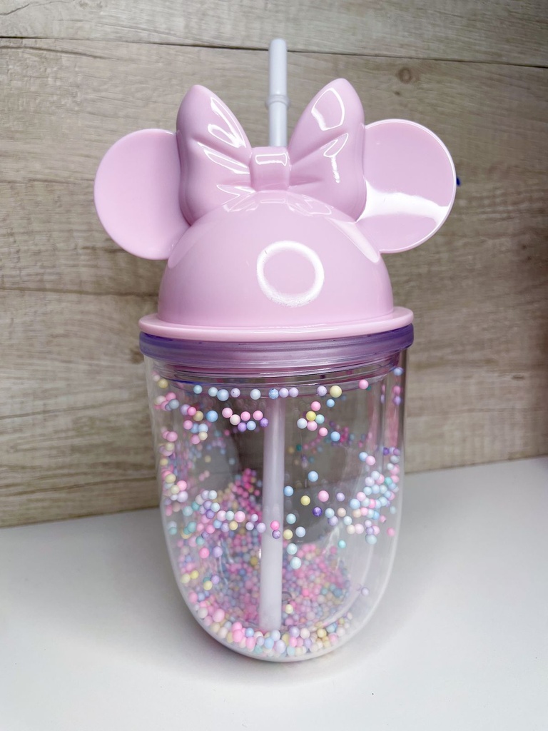Vaso minnie con pelotitas trendy