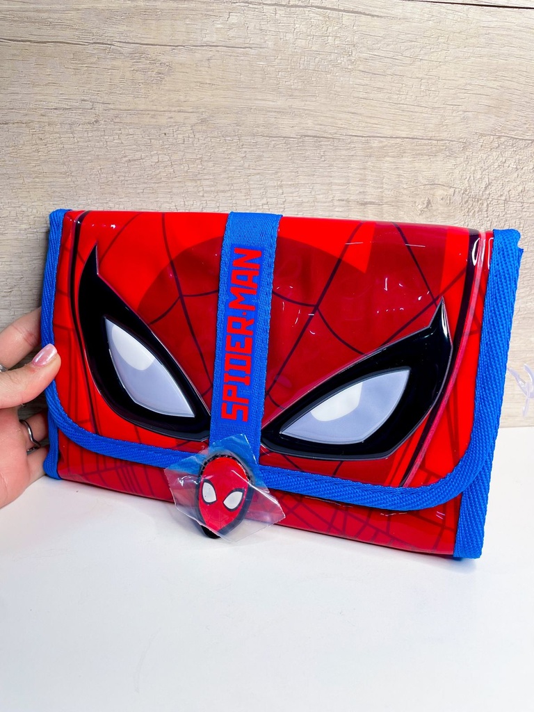 Cartuchera desplegable spiderman