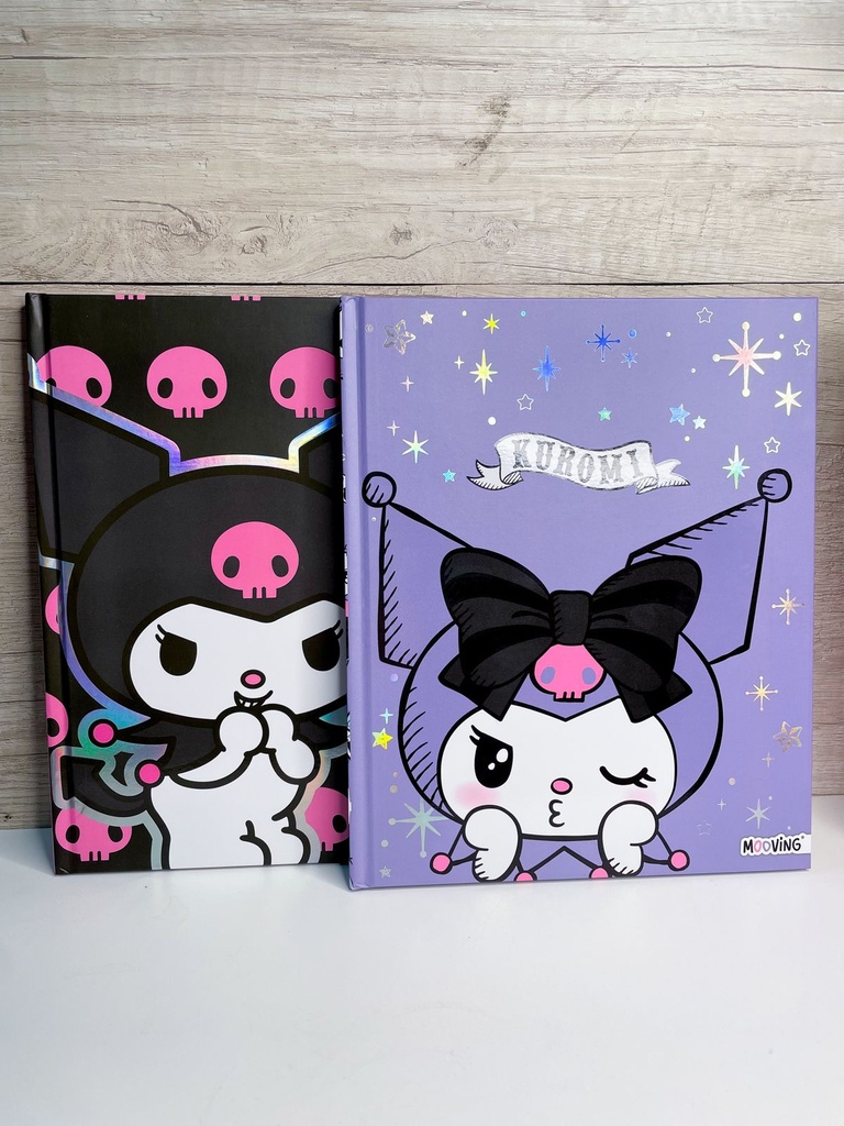 Cuaderno kuromi 19x24 t/d 48 hojas rayadas