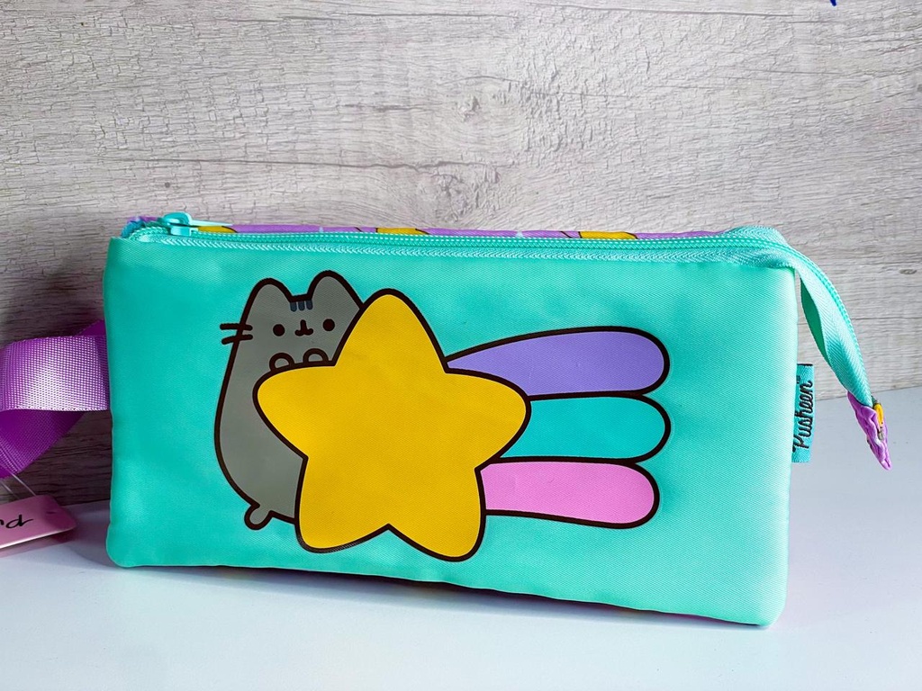 Cartuchera canopla pusheen cuadruple