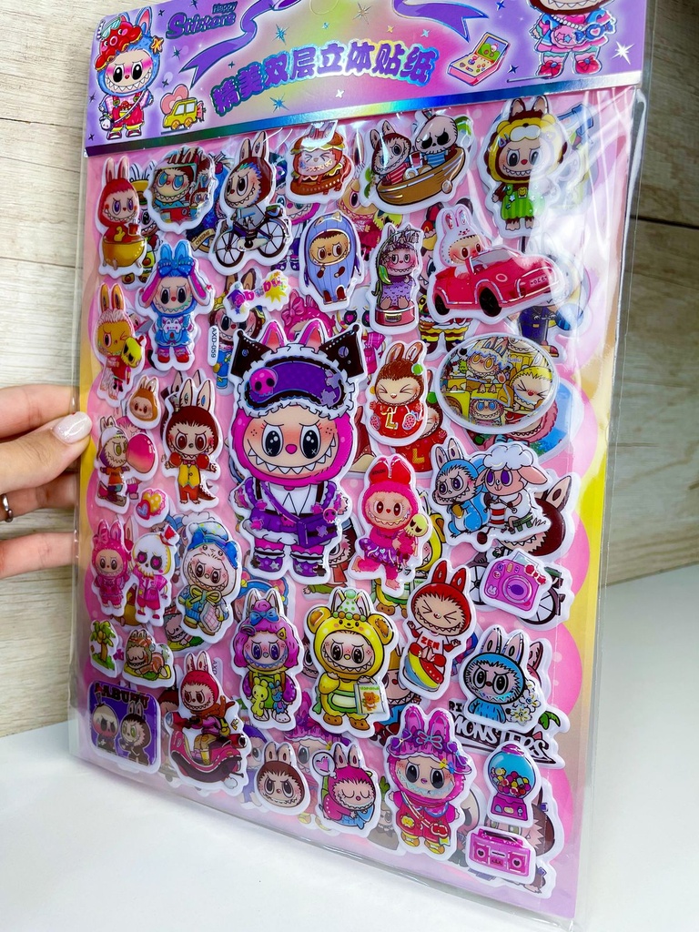Sticker labubu plancha x2
