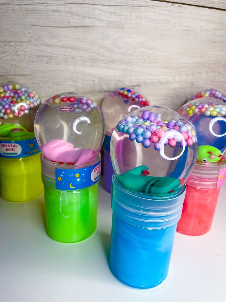 Slime c/glitter + dino