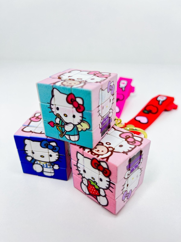 Llavero cubo kitty