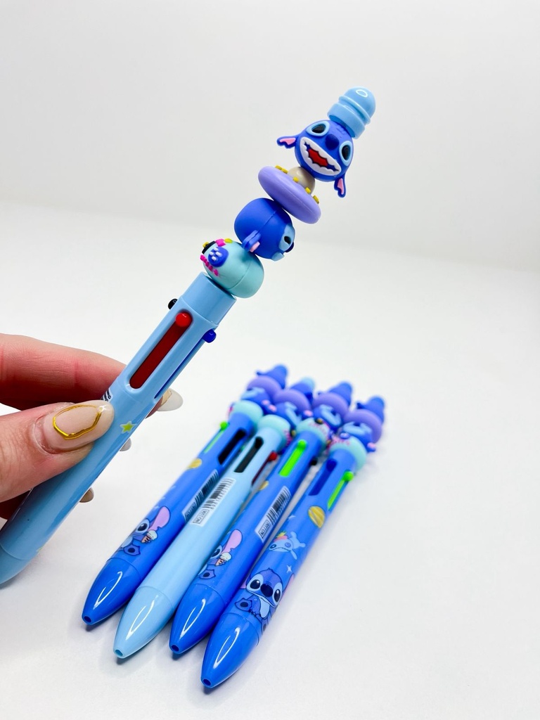 Lapicera de colores stitch