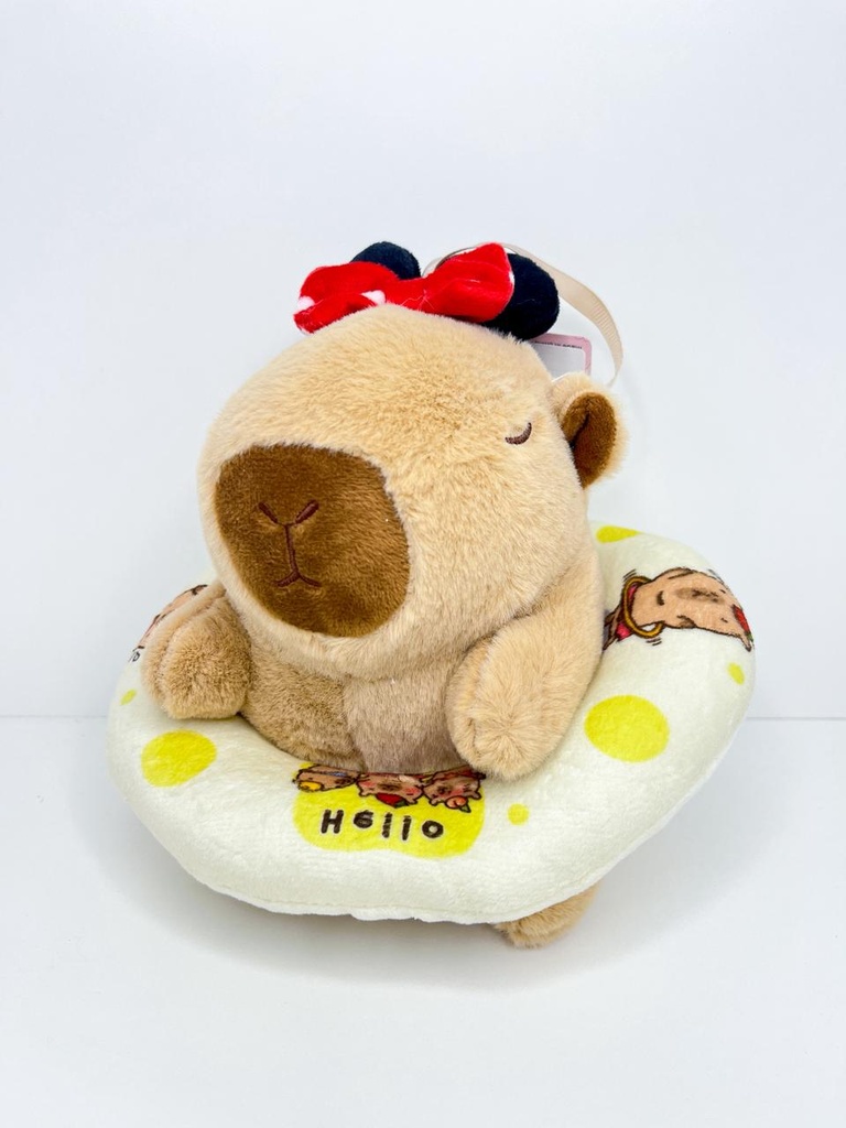 Peluche capybara c/flotador