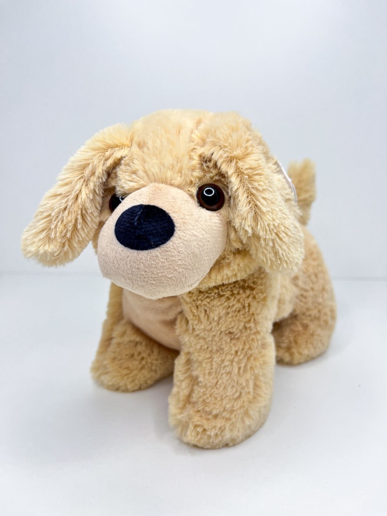 Peluche perro parado marron