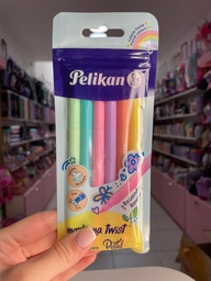 Fibras pastel x6 pelikan