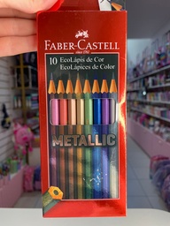 Lapices metalizados x10 faber-castell