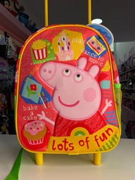 Mochila carrito peppa pig 12"