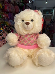 Peluche oso con remera rosa